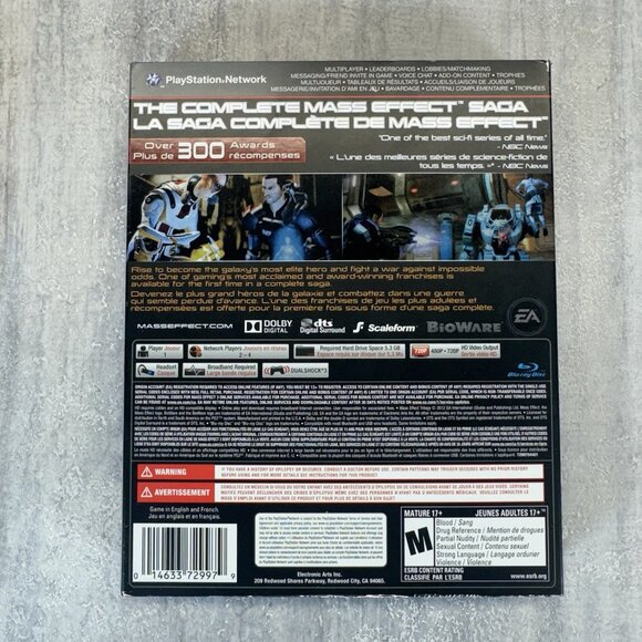 Mass Effect Trilogy Sony PlayStation 3 PS3 Complete CIB Tested Excellent - Picture 11 of 12